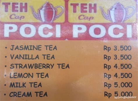 Selalu Diperbarui Menu Teh Cap Poci Wonokromo Surabaya