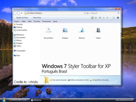 Windows 7 Styler Toolbar PT BR By WindowsNET On DeviantArt