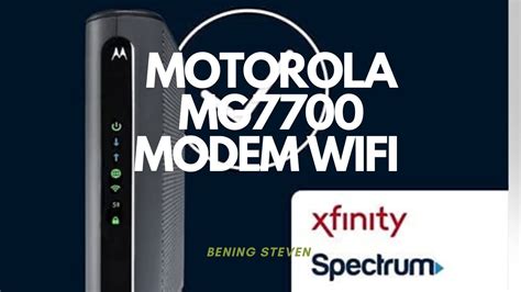 Motorola Mg7700 Modem Wifi Router Combo With Power Boost Approved By Comcast Xfinity Youtube