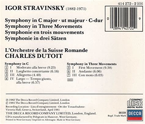 Buying Guide Stravinsky Symphonies Symphony In Movements