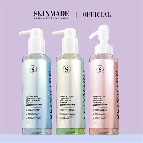 Skinmade Cleansers And Cleansing Oil Bundle Set Salicylic Acid