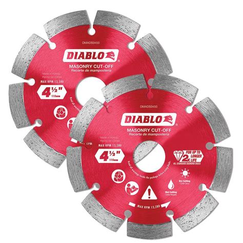 Diablo In Segmented Rim Masonry Diamond Cut Off Blade Value Pack