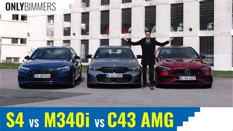 BMW M340i Vs Mercedes C43 AMG Vs Audi S4 OnlyBimmers BMW Reviews