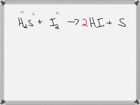 Solved The Chemical Reaction Between Hydrogen Sulphide And Iodine To Give Hydrogen Iodide And