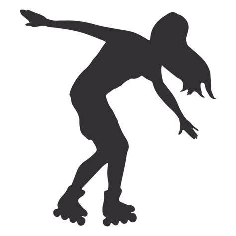 Girl Silhouette With Roller Skates Png And Svg Design For T Shirts