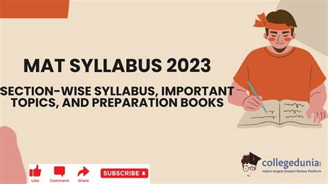 Mat Syllabus Section Wise Syllabus Important Topics Preparation