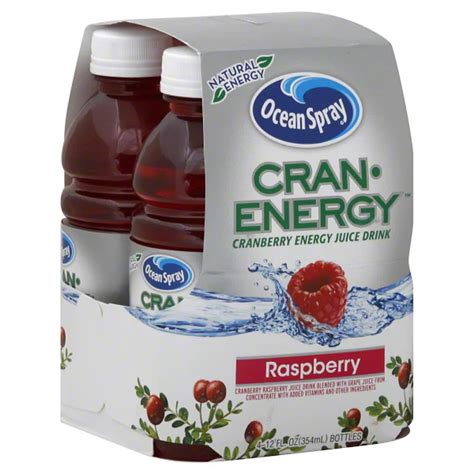 Ocean Spray Cran Energy Cranberry Raspberry Energy Juice Drink Shop Juice At H E B