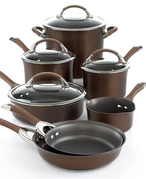 Circulon Symmetry Chocolate 11 Pc Cookware Set And Reviews Cookware