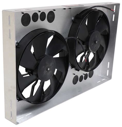 Derale Dual High Output Electric Radiator Fan W Aluminum Shroud