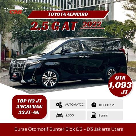 Like New TOYOTA ALPHARD 2 5 G ATPM 2022 2023 2021 Vellfire