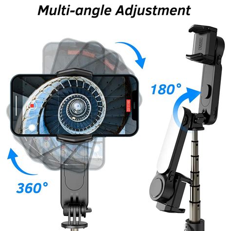 Smartphone Gimbal Stabilisator Mit Abnehmbarem F Lllicht Einziehbarem