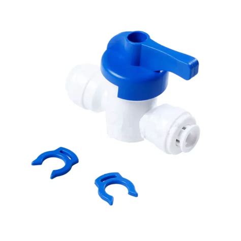 1 4 INLINE BALL Valve Quick Connect Shut Off For RO Water Reverse