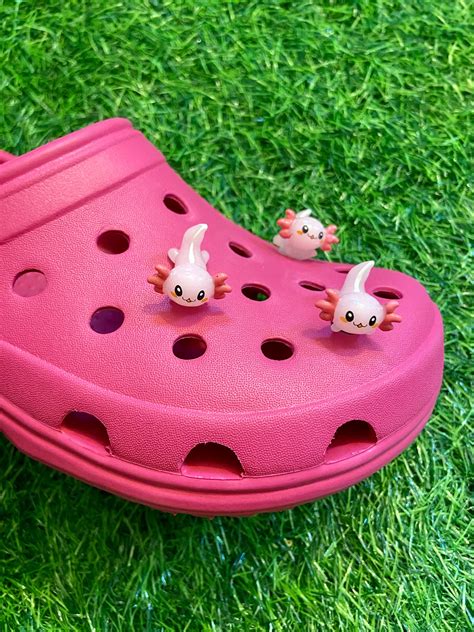 One Axolotl Croc Shoe Charm Handmade Unique Sea Etsy