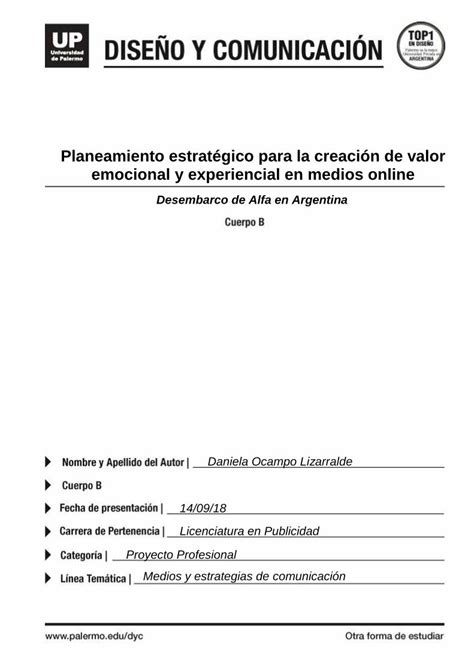 Pdf Planeamiento Estrat Gico Para La Creaci N De Valor