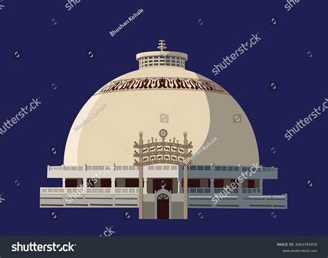 Illustrations Deekshabhoomi Stupa Nagpur India Stock Illustration ...