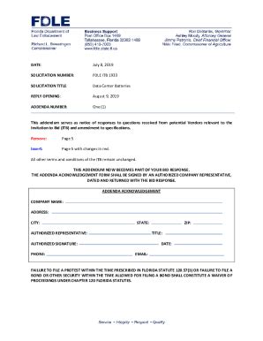 Fillable Online REISSUE OF A BID SOLICITATION E0084 A Tender Notice