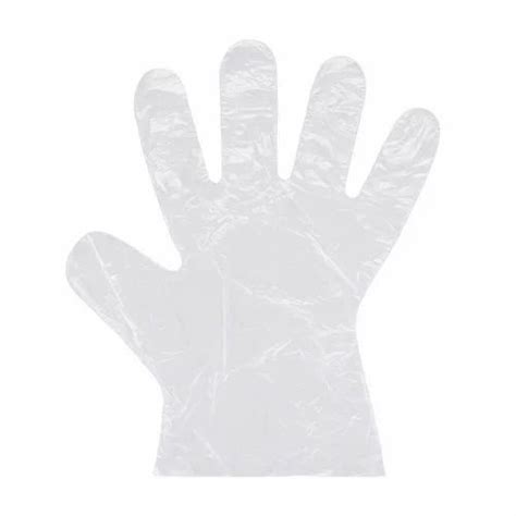 White Plastic Disposable Hand Gloves Powder Free Rs 20pack Id