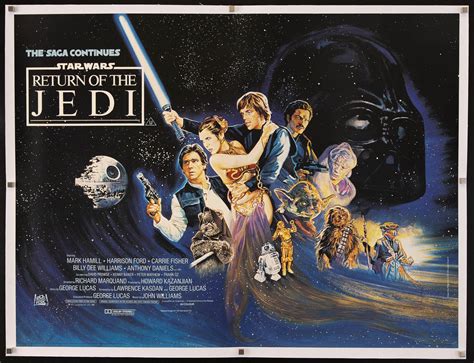 Return of the Jedi Movie Poster 1983 British Quad (30x40)