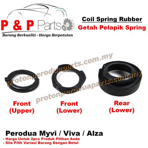 Front Rear Coil Spring Rubber Getah Pelapik Spring Depan Belakang