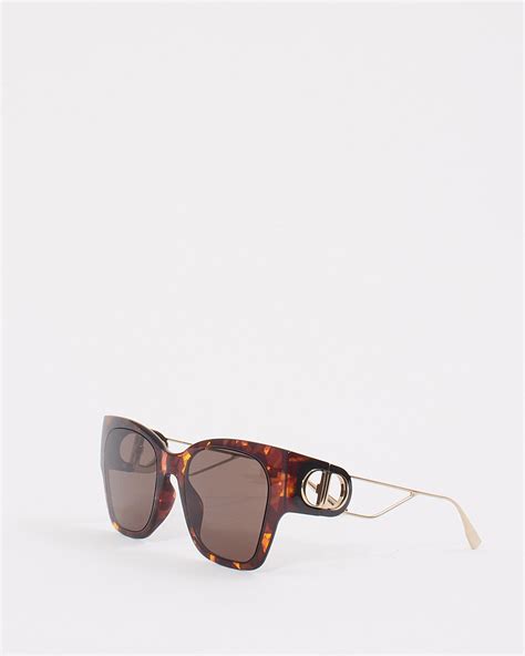 Explore A Dior Brown Tortoise 30 Montaigne Sunglasses Authenticated Pre Owned Discover More