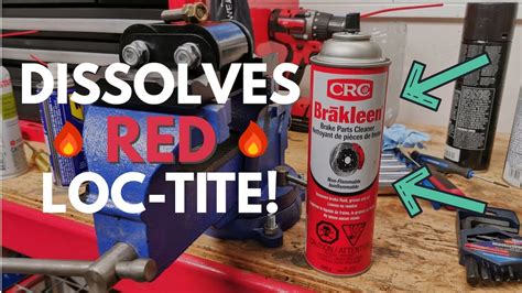 Remove Red Loctite Without Heat Youtube