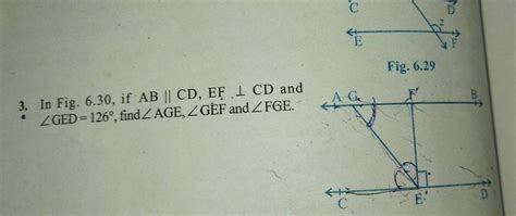 Fig In Fig If Abcd Ef Cd And Ged Find Age Gef