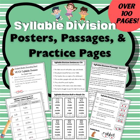 Syllable Division Teaching Guides Activities And Stories Multisyllabic