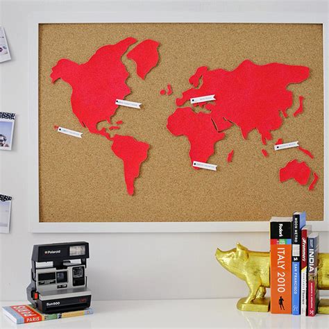 Cork Board World Map World Map Bulletin Board World Map Pin Board