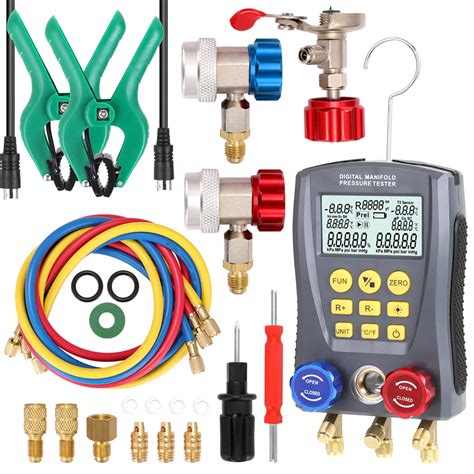 Pressure Gauge Refrigeration Digital Vacuum Pressure Manifold Tester