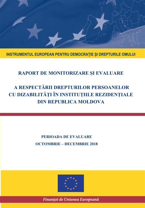 PDF RAPORT DE MONITORIZARE ȘI EVALUARE A RESPECTĂRII incluziune md