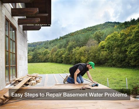 Easy Steps to Repair Basement Water Problems