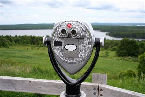 pay telescope stock photo image  distant binocular