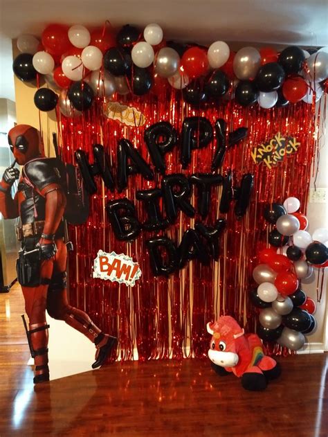 Deadpool Birthday Backdrop Deadpool Birthday Deadpool Party