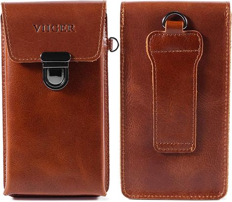 Viiger Belt Clip Holster Genuine Leather Phone Holster Amazon Co Uk