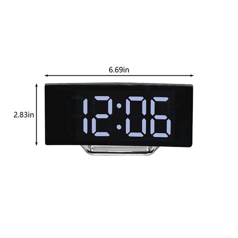 Spring Savings Outoloxit Table Clock Large Screen Led Curved Screen