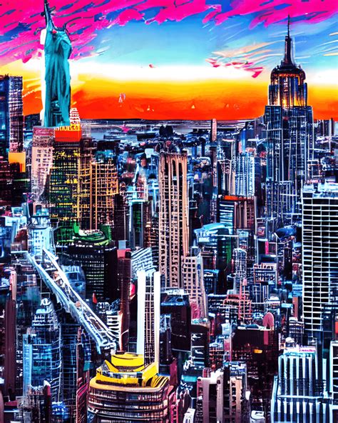 New York Sunset · Creative Fabrica