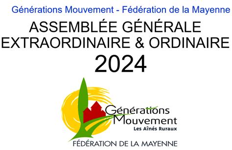 Assemblée Générale Extraordinaire et Ordinaire 2024 Fédération