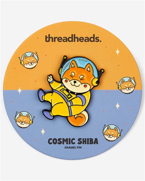 Cosmic Shiba Enamel Pin Anime Threadheads Exclusive