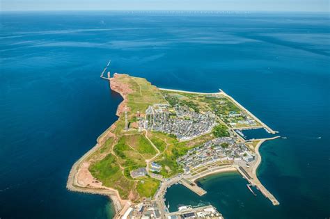 Luftaufnahme Helgoland Meeres Küste Oberland in Helgoland im