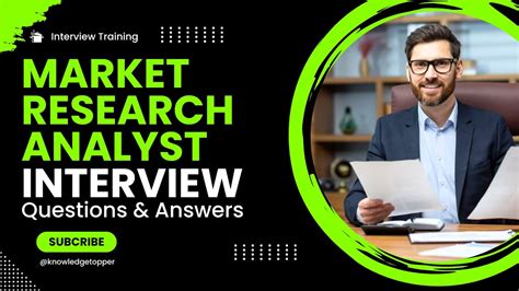 Market Research Analyst Job Interview Questions And Answers Marketing