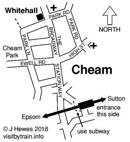 cheam visit  train  station  station guide  uk tourist