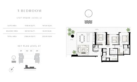 Emaar Sunrise Bay Apartments Floor Plans And Sizes