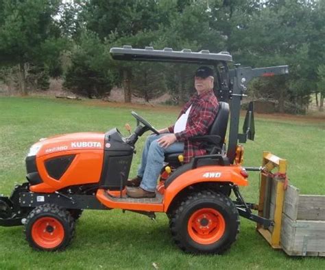 Rhinohide Canopy On Kubota Tractors And Mowers Tractor Canopy Kubota