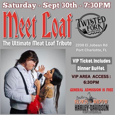 Meet Loaf The Ultimate Tribute To Meat Loaf The Music Of Jim