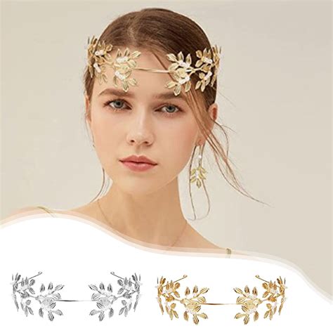 Bridal Gold Leaf Headband Bridal Headgear Gold Leaf Headgear For Wedding Prom Festive Bridesmaid