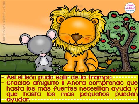 Fábula El León Y El Ratón 5 Imagenes Educativas