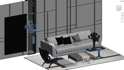 Área de configuración familiar de Revit Modelo 3D 9 rfa rvt fbx