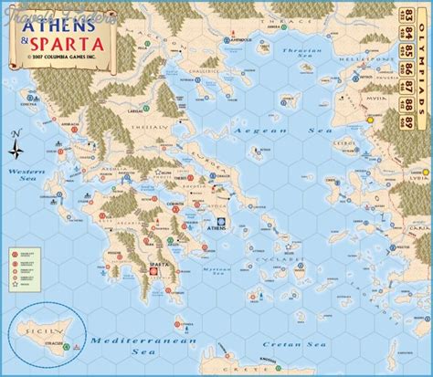 Sparta Map - TravelsFinders.Com