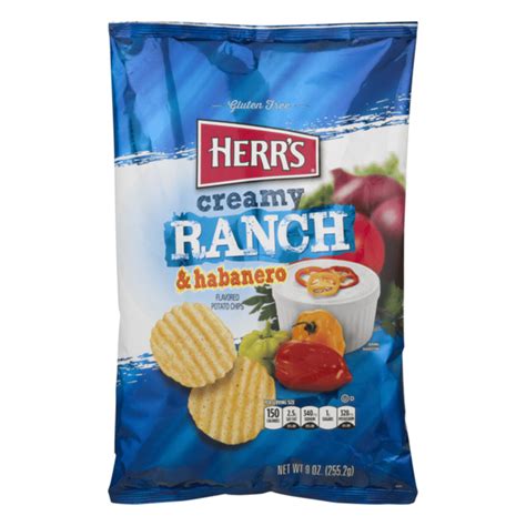 Herr S Creamy Ranch And Habanero Potato Chips 9 Oz Instacart