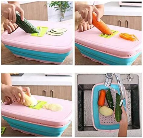 Buy Cutting Board In Multifunctional And Collapsible Chopping Board